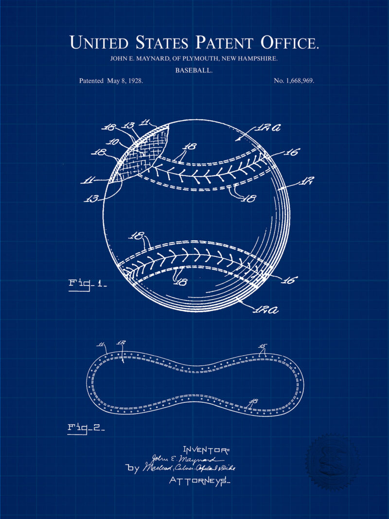 Antique Baseball Design | 1928 Patent