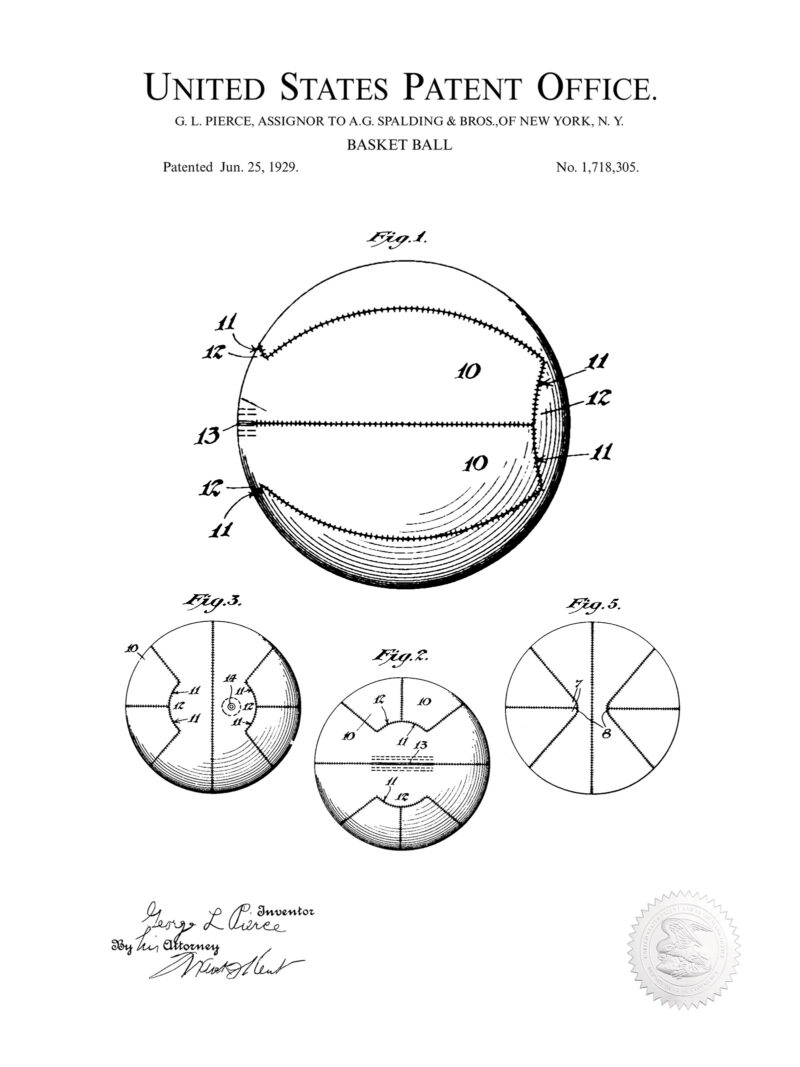 Basketball Design | 1924 Patent