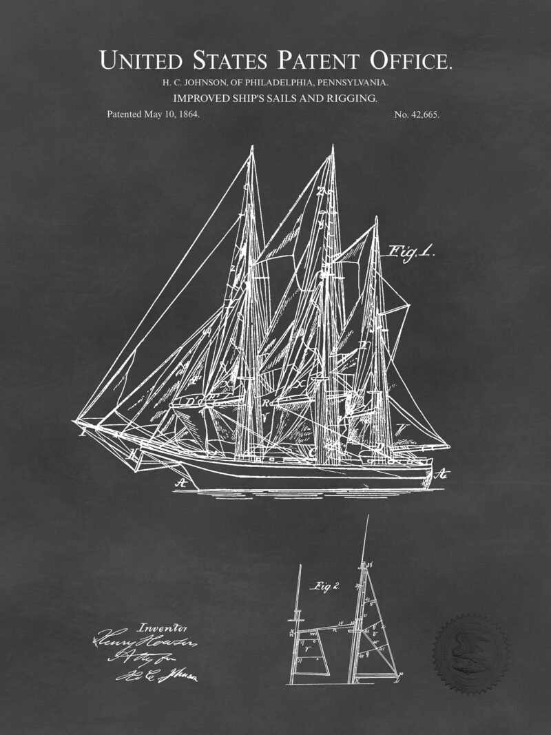 Sailing Boat Design | 1895 Patent