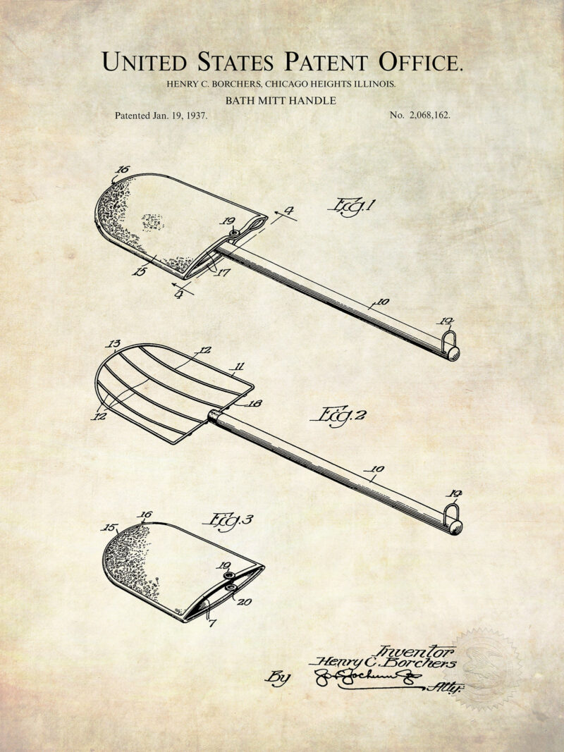 Loofah Bath Mitt | 1937 Patent