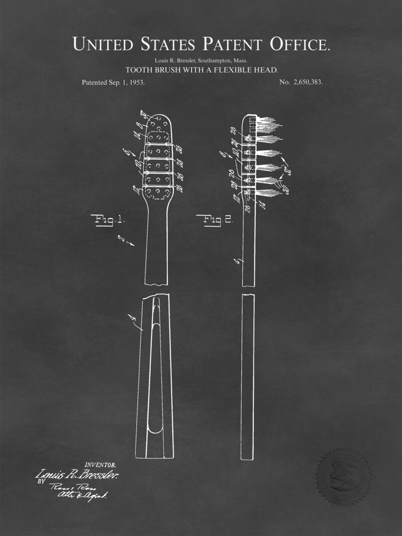 Toothbrush Design | 1953 Patent