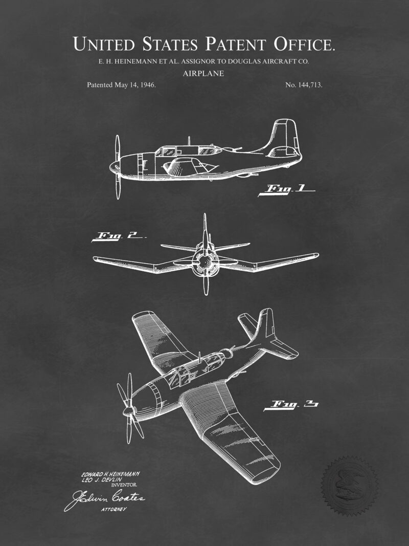 Douglas Fighter Plane | 1946 Patent