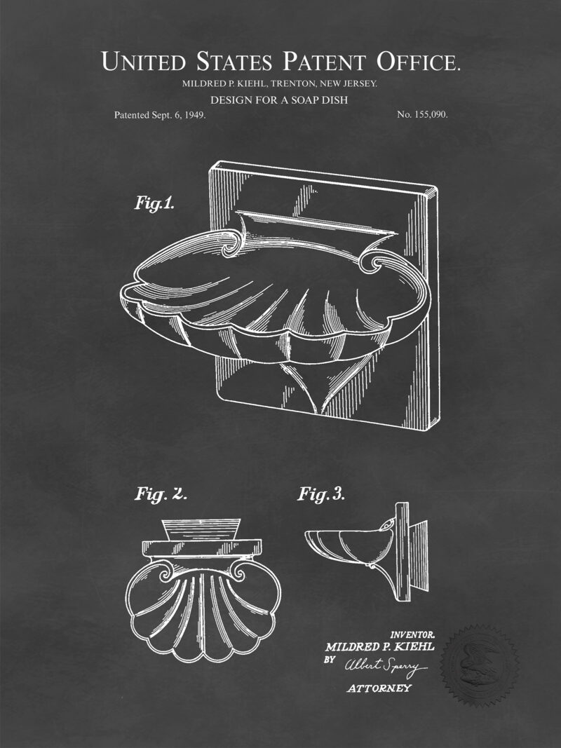 Soap Dish Design | 1949 Patent
