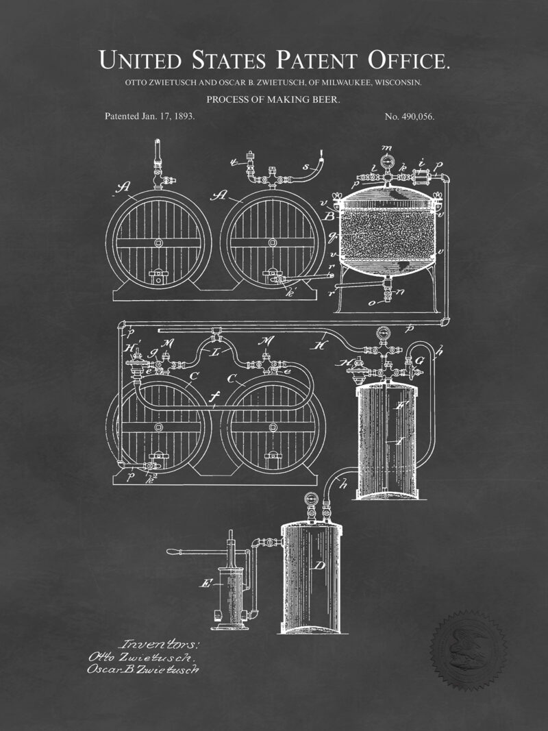 Beer Making Process | 1893 Patent