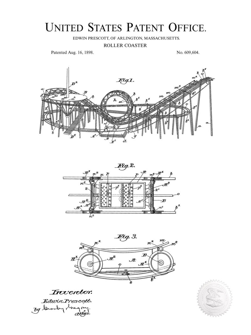 Roller Coaster Design | 1898 Patent