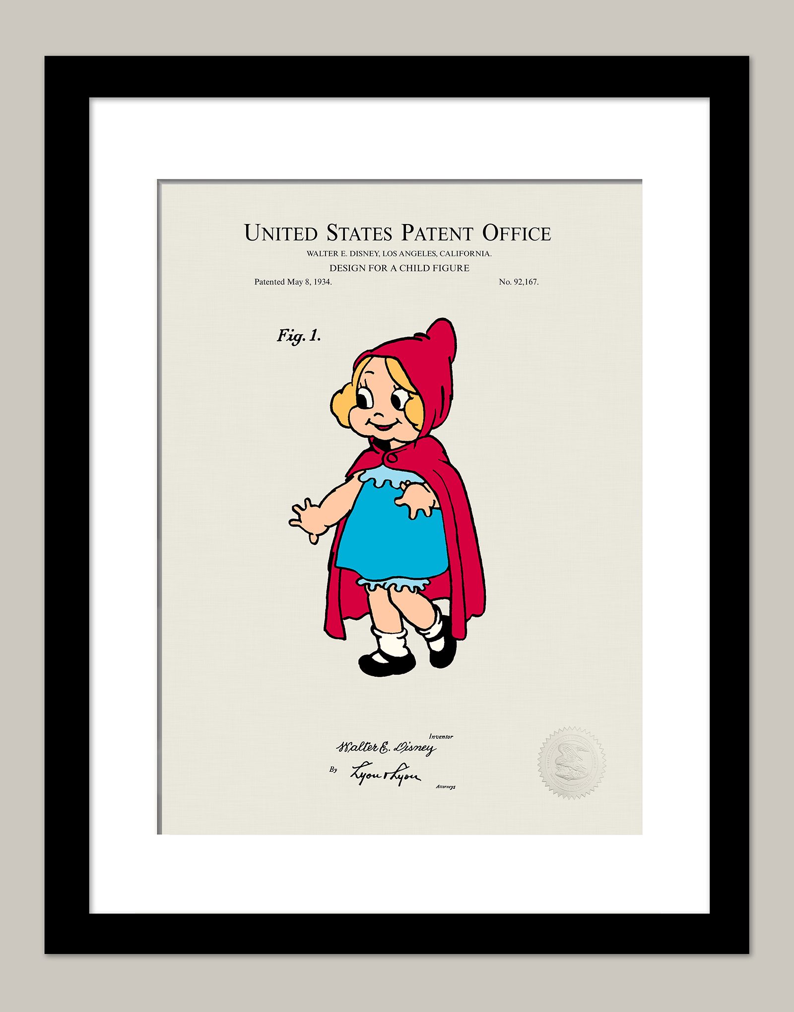 Disneys Little Red Riding Hood 1934 Patent