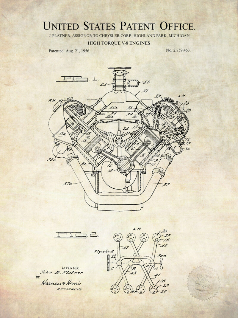 Big Block V8 | Chrysler Engine Patent