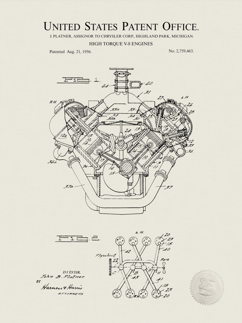 Big Block V8 | Chrysler Engine Patent
