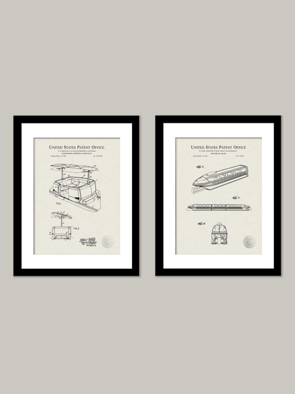 Alice In Wonderland 1960 Disneyland Ride Patent