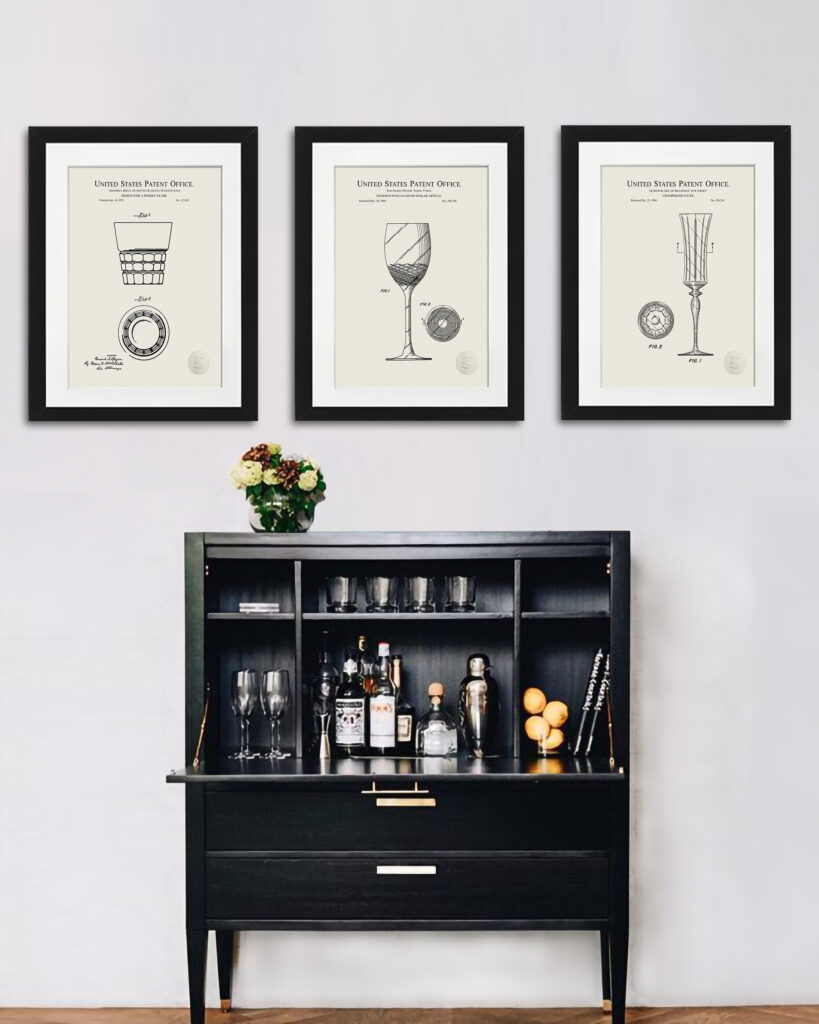 Wine, Champagne & Whisky Glass Patents