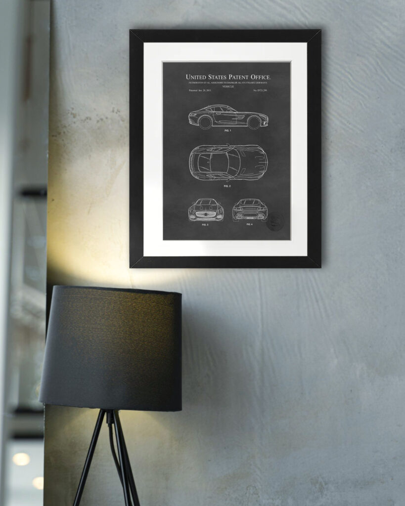 Mercedes Automobile Patent Prints