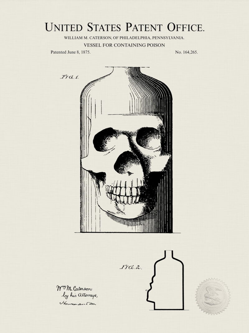 Poison Pill Vessel | 1875 Patent