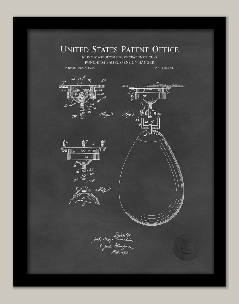 Punching Bag Design | 1923 Boxing Patent Print