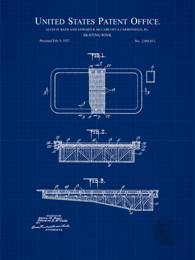 Skating Rink Design | 1927 Patent