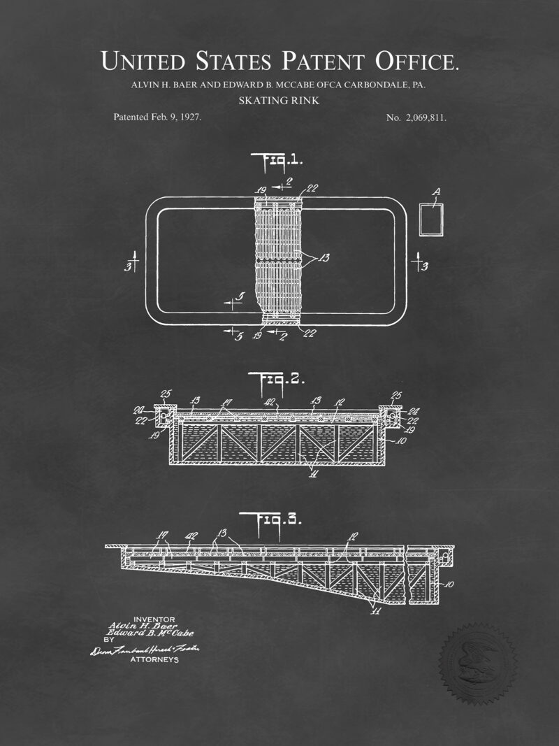 Skating Rink Design | 1927 Patent