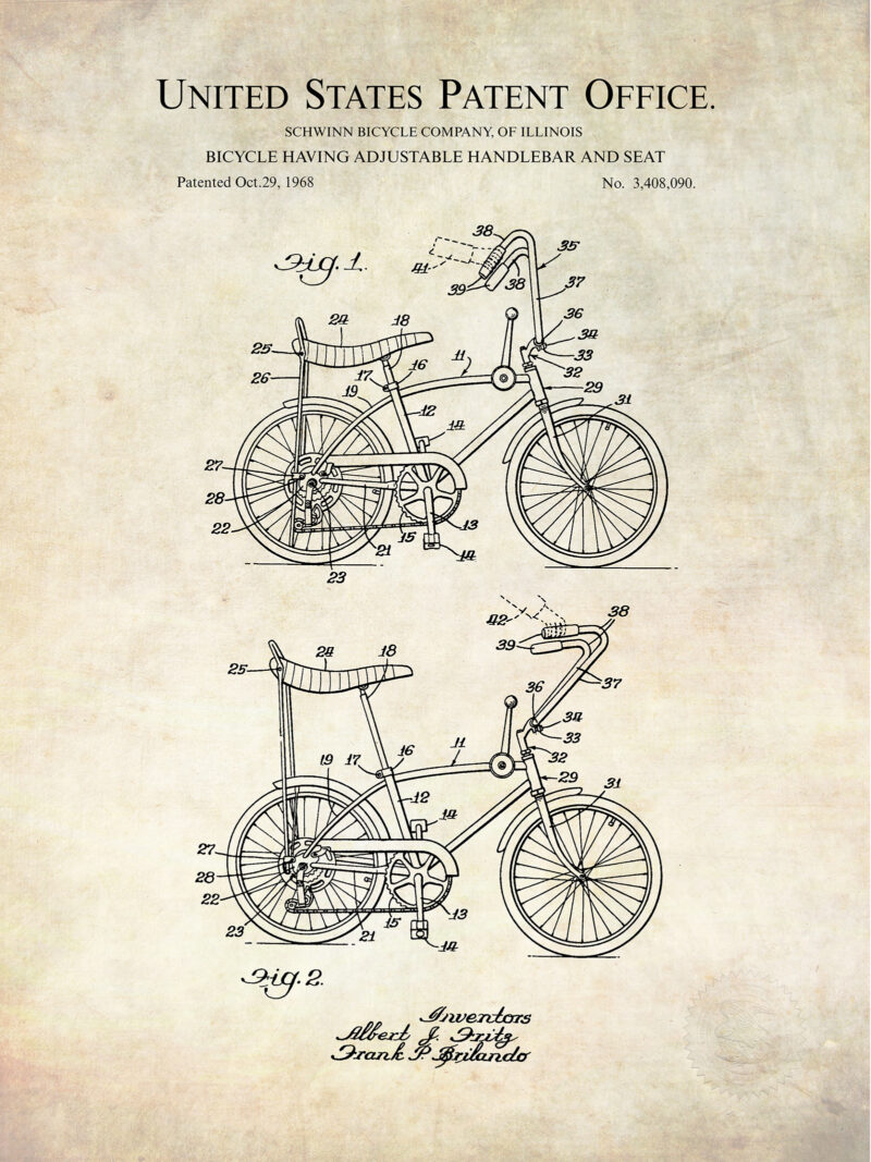 Banana Seat Bicycle Design | 1968 Patent