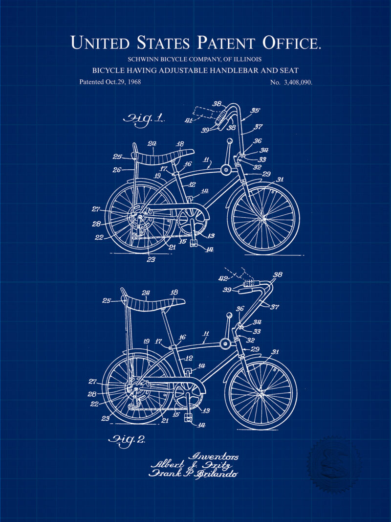 Banana Seat Bicycle Design | 1968 Patent