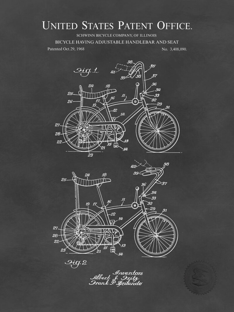 Banana Seat Bicycle Design | 1968 Patent