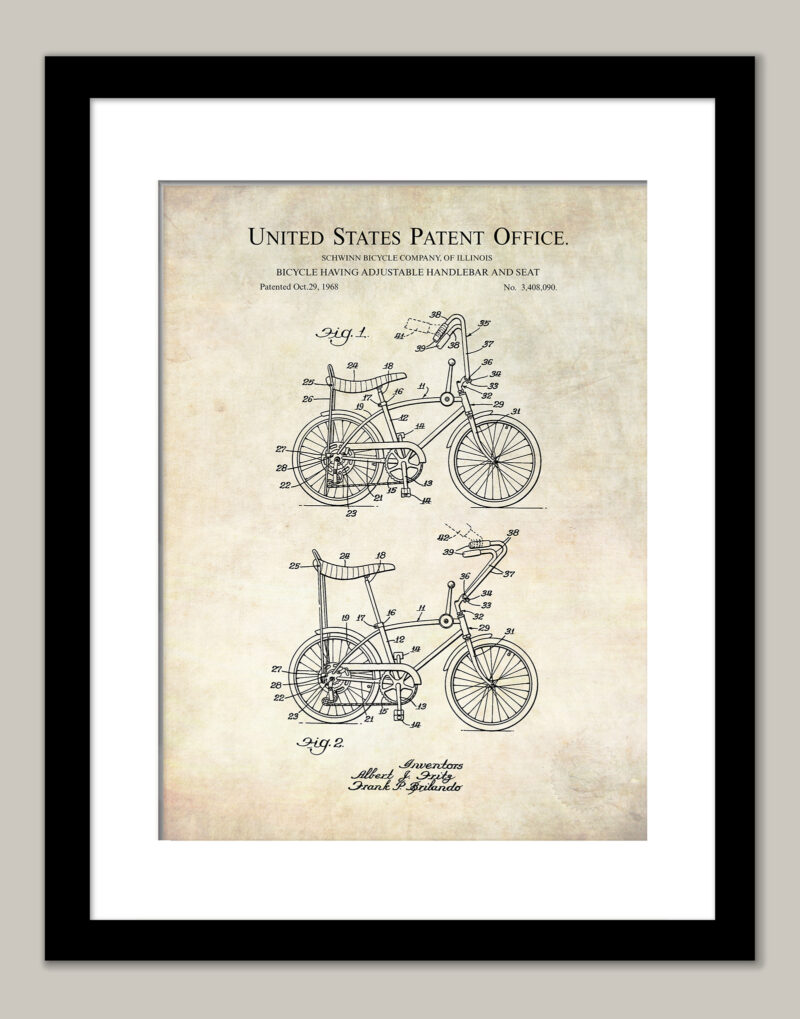 Banana Seat Bicycle Design | 1968 Patent