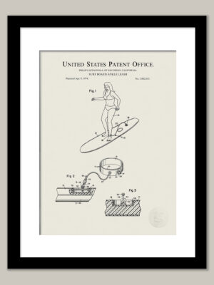 Surf Board Ankle Leash | 1974 Patent