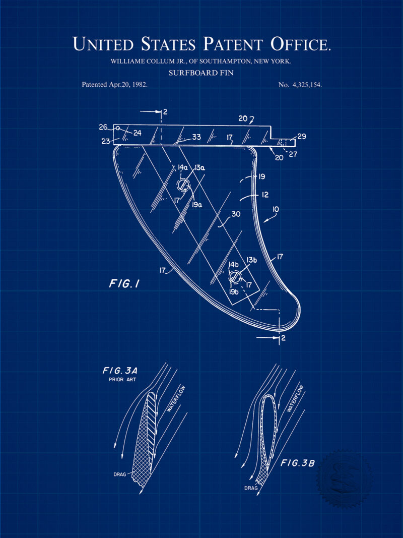 Surfboard Fin Design | 1982 Patent