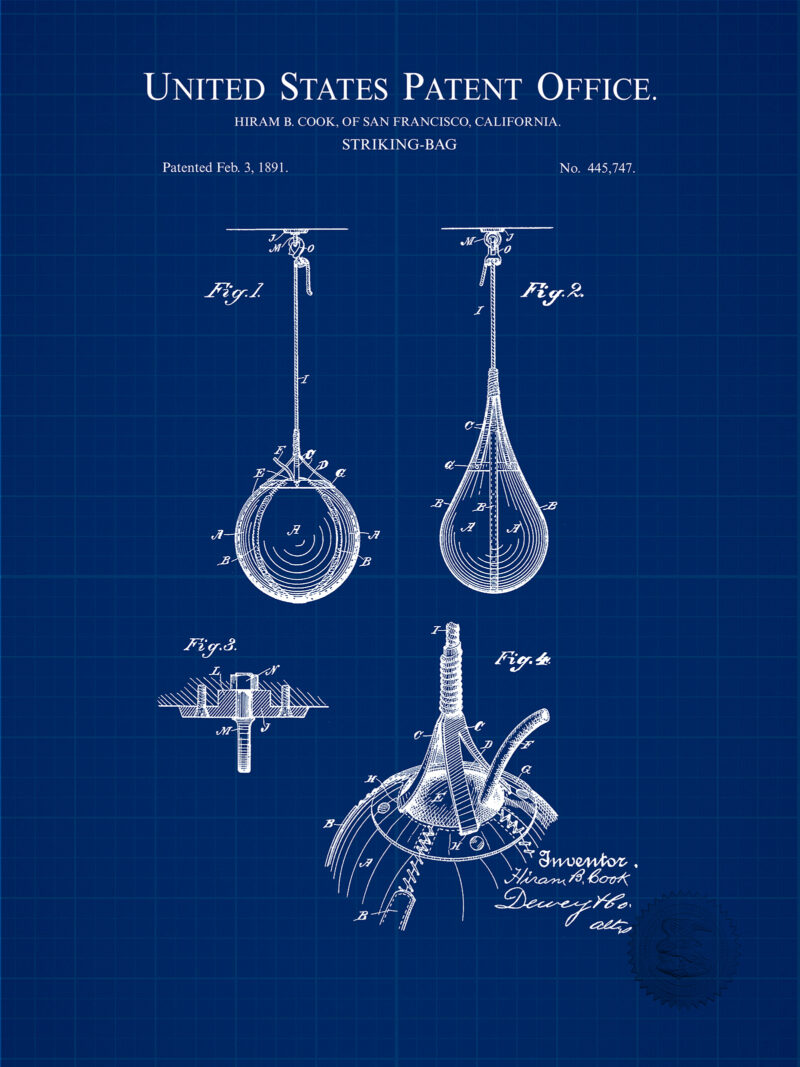 Striking Bag Design | 1891 Boxing Patent