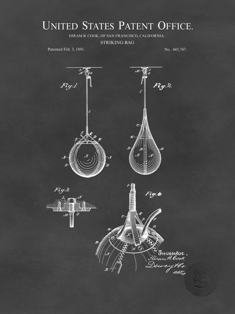 Striking Bag Design | 1891 Boxing Patent