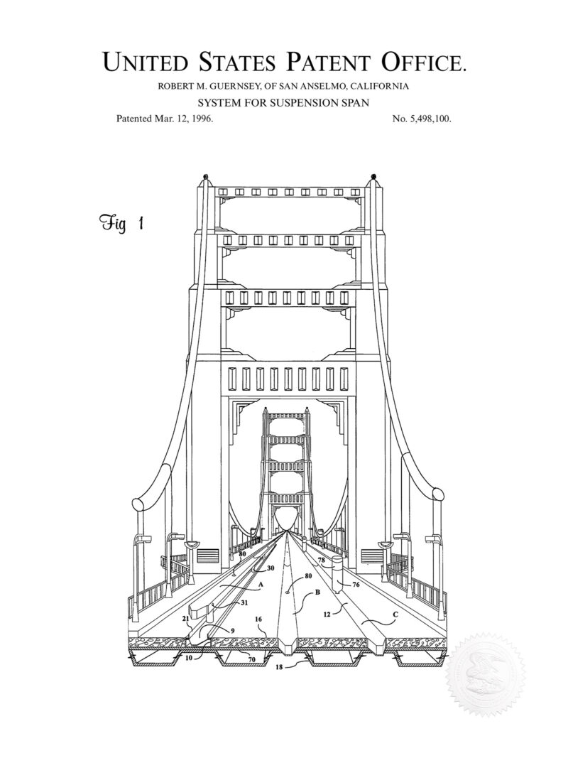 Suspension Bridge Design | 1999 Patent