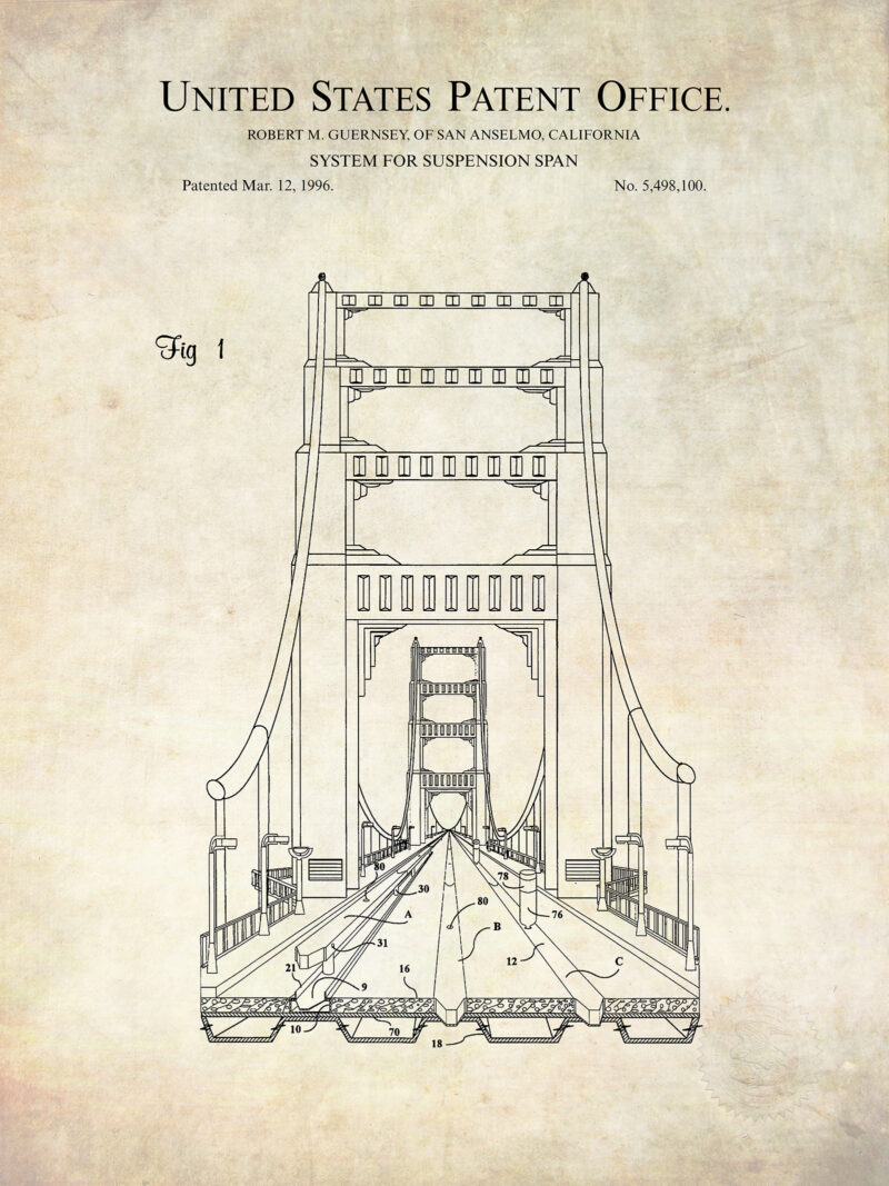 Suspension Bridge Design | 1999 Patent