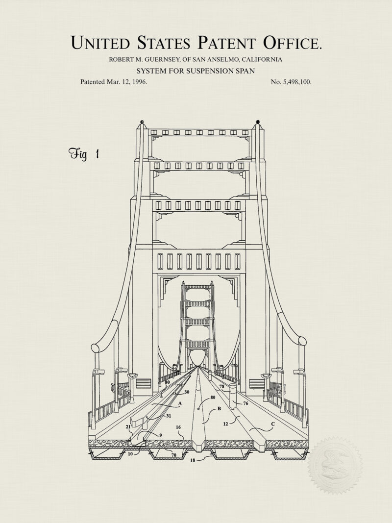 Suspension Bridge Design | 1999 Patent