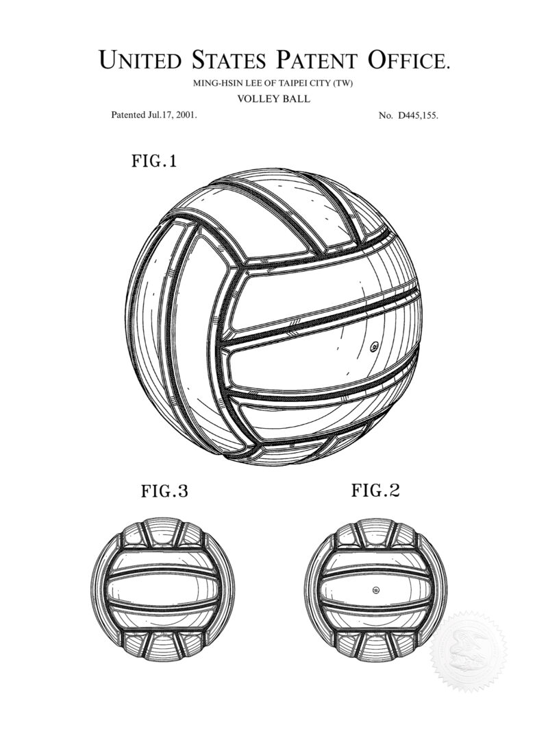 Game Ball | 2001 Volleyball Patent