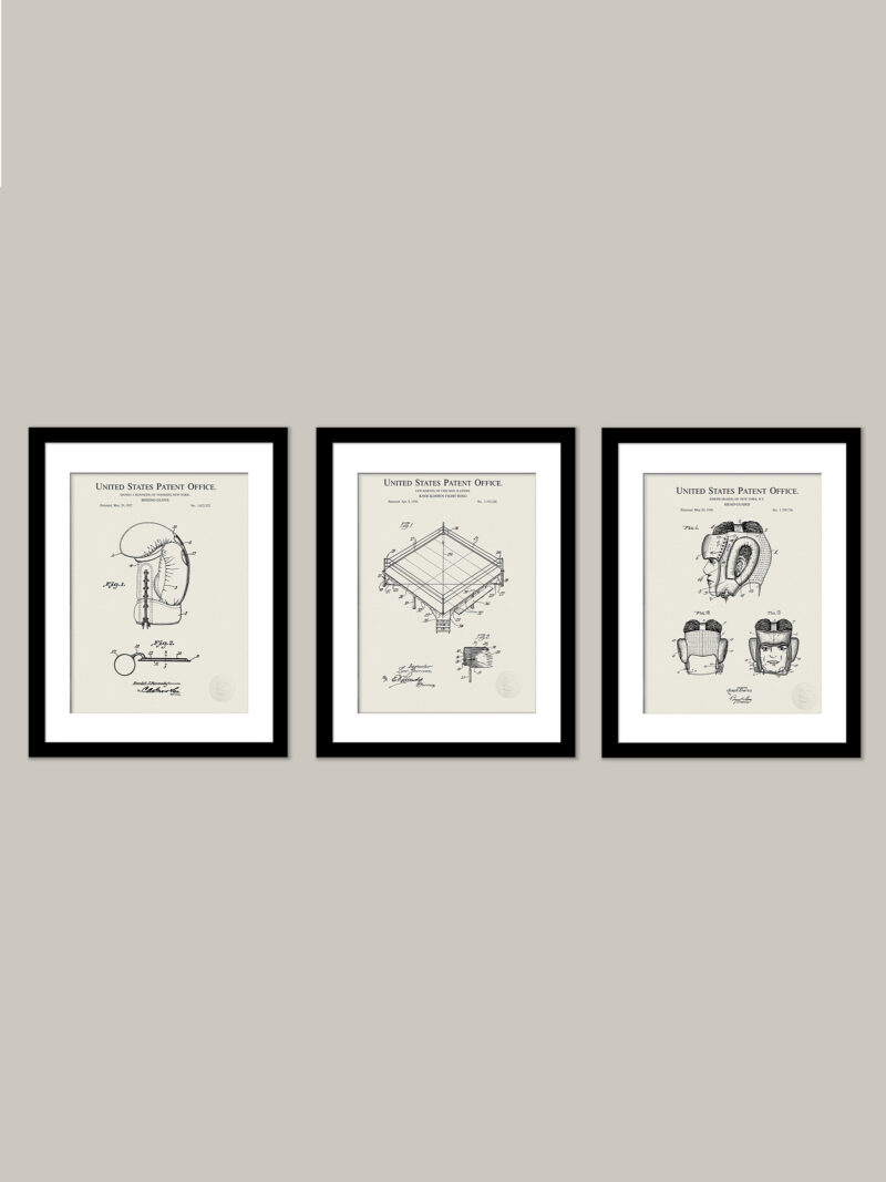 Vintage Boxing Decor | Patent Print Collection