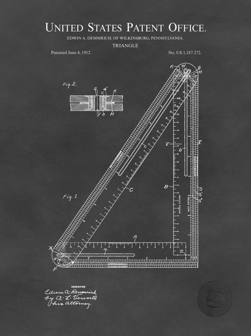 Vintage Drafting Triangle