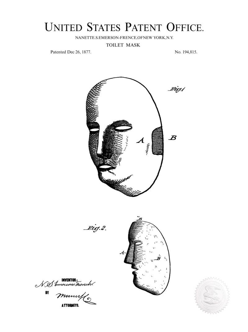 Toilet Mask Patent