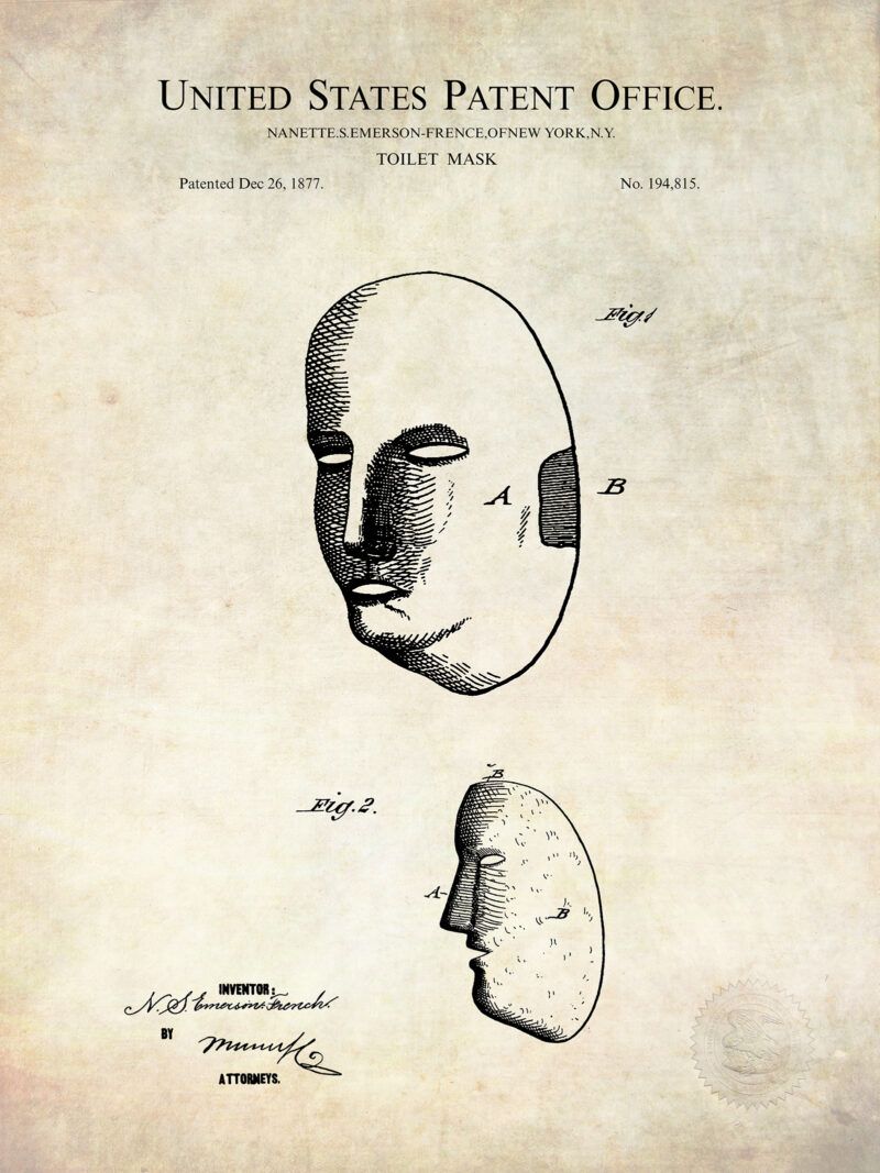 Toilet Mask Patent