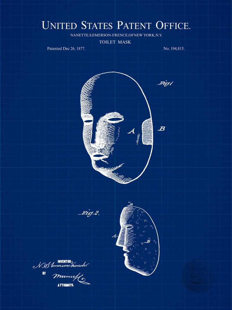 Toilet Mask Patent