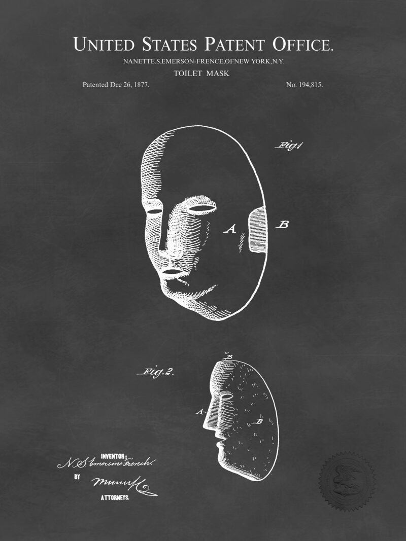 Toilet Mask Patent