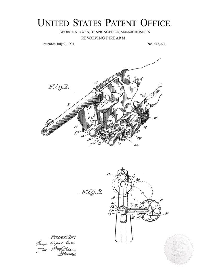 Revolving Firearm Patent