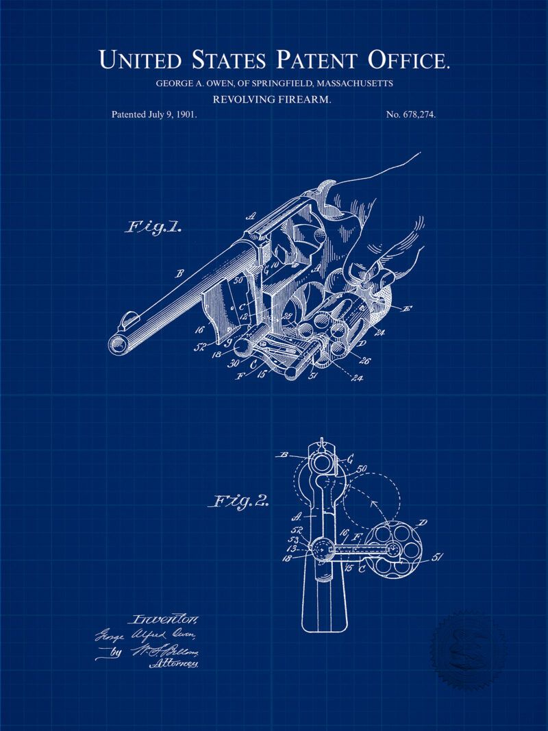 Revolving Firearm Patent