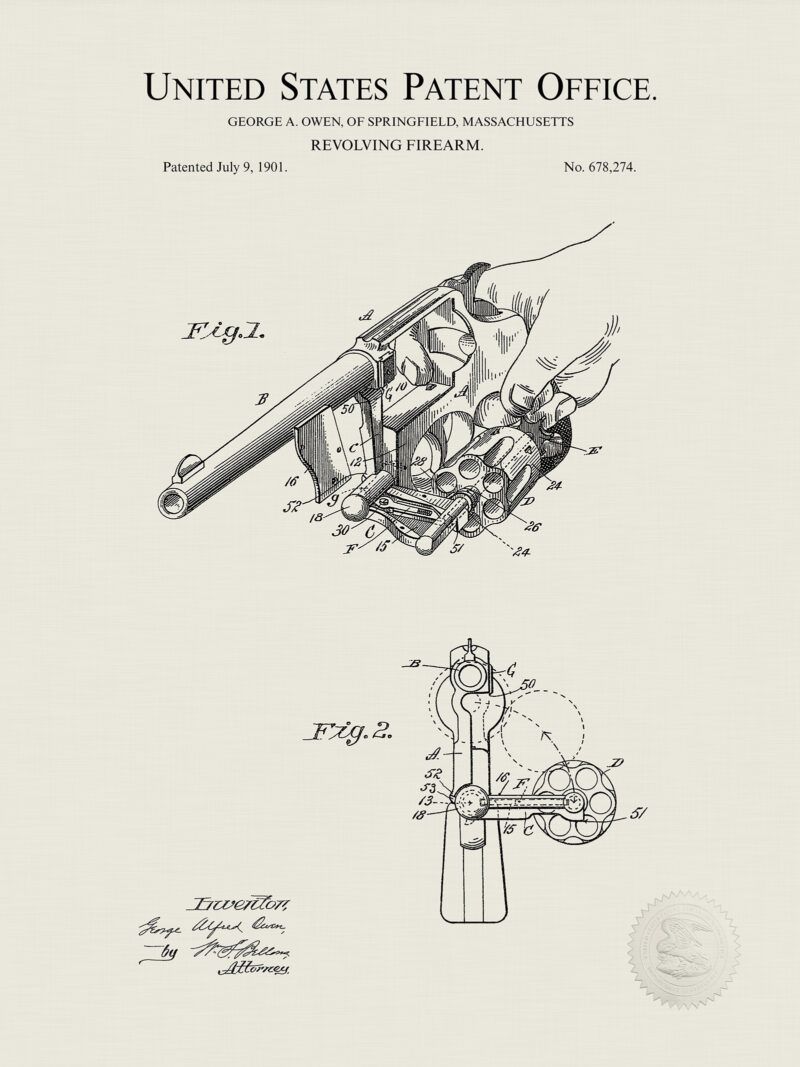 Revolving Firearm Patent