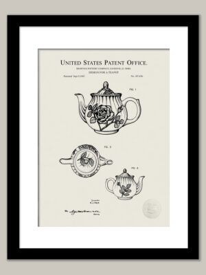 Vintage Rose Teapot Design
