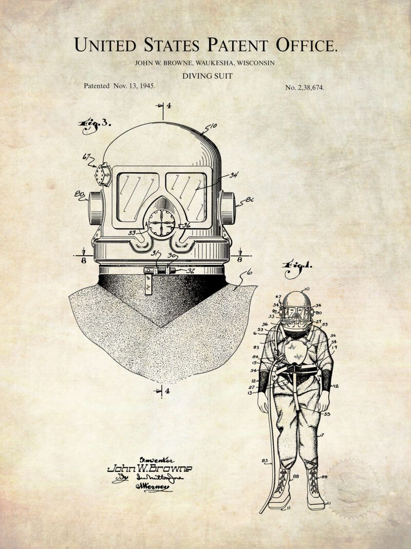 Vintage Diving Suit