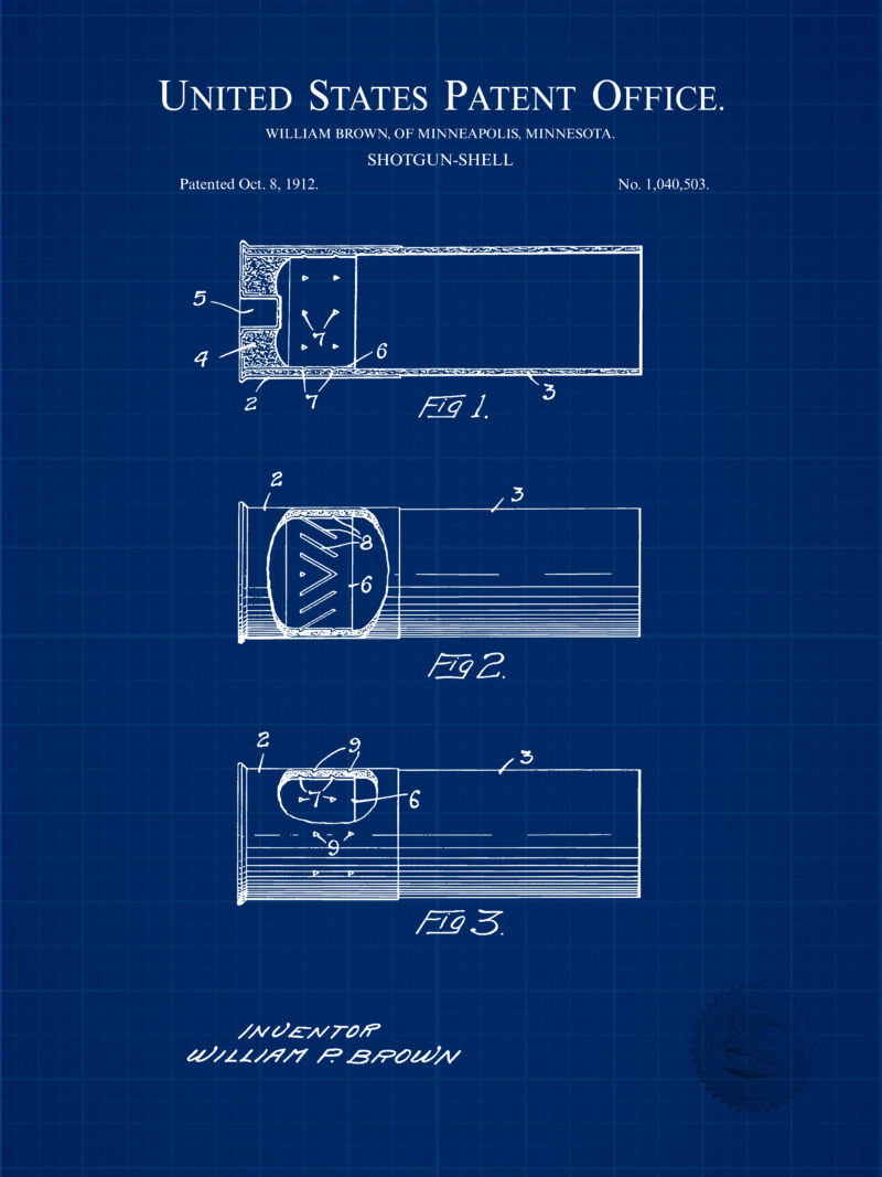 Shotgun Shell Design | 1900 Patent