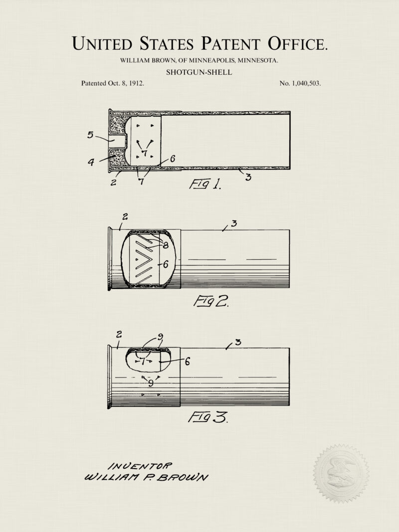 Shotgun Shell Design | 1900 Patent