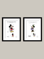 Mickey & Minnie Print Set | 1930 Disney Patents