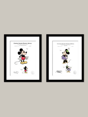 Mickey & Minnie Print Set | 1930 Disney Patents