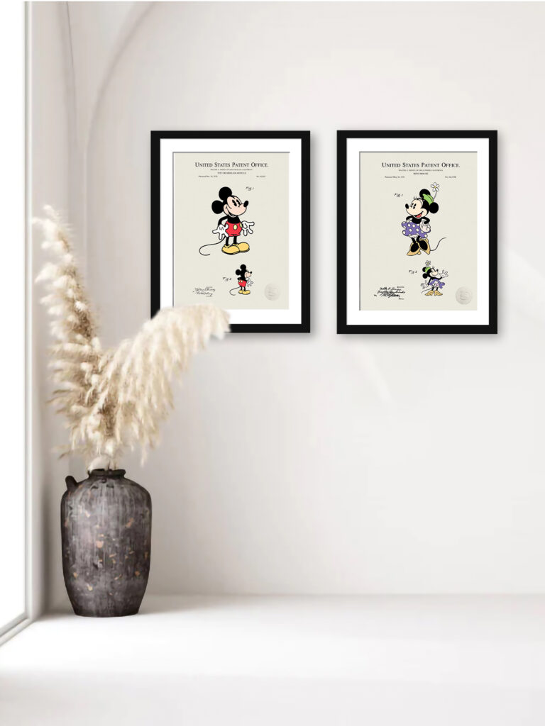 Mickey & Minnie Print Set | 1930 Disney Patents