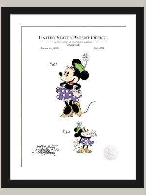 1931 Disney Patent | Minnie Mouse Character Print