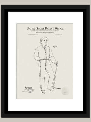 1873 Levi's Pants Patent Print