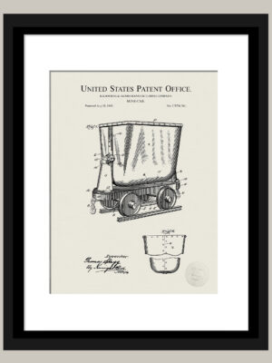 1903 Mine Car Patent | Historical Decor Art
